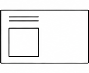 在留カードを思わせるカードの線画