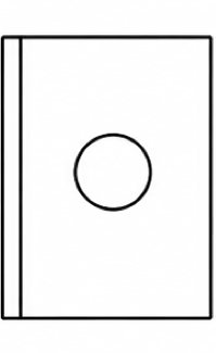 旅券の冊子の線画